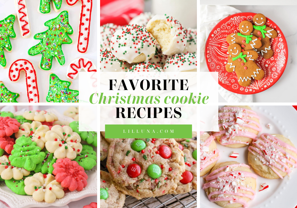 Collage of best Christmas Cookies to make this season.